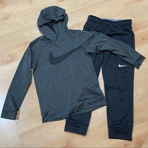 Nike Boys Bundle pants & Dri fit Hooded Shirt